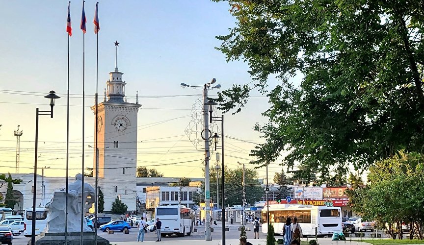 Сквер на бульваре Ленина в Симферополе