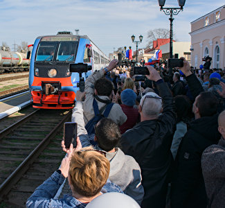 Дан старт железнодорожному сообщению между Керчью и Анапой